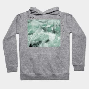 Abstract Oil Painting Granite Green 12c17 Hoodie